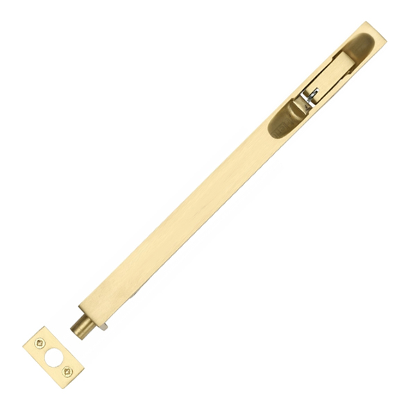 C1680 10-SB • 250 x 20mm • Satin Brass • Heritage Brass Lever Action Flush Bolt